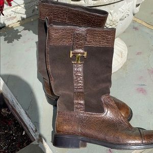 Tory Burch Suede Brown Boots